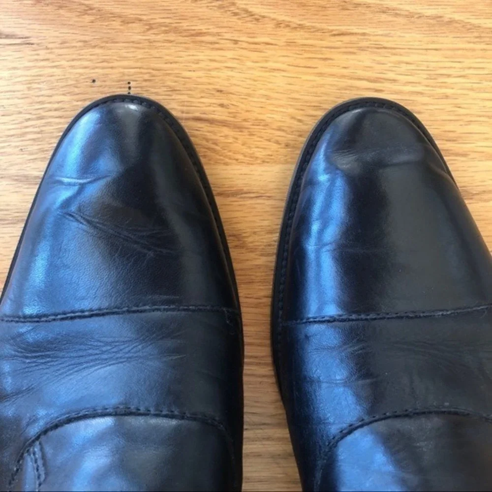 ALDO Monkstrap Black Leather Dress Shoes